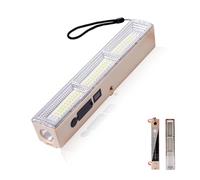 Lampe de camping magnétique Lumière de tente extérieure 2000mAh USB Rechargeable Accessoires de camping Portable Baladeuse LED pour Garage Camping, l'éclairage de Travail, Pêche