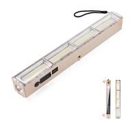 Lampe de camping magnétique Lumière de tente extérieure 4000mAh USB Rechargeable Accessoires de camping Portable Baladeuse LED pour Garage Camping, l'éclairage de Travail, Pêche