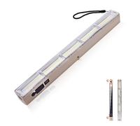 Lampe de camping magnétique Lumière de tente extérieure 6000mAh USB Rechargeable Accessoires de camping Portable Baladeuse LED pour Garage Camping, l'éclairage de Travail, Pêche