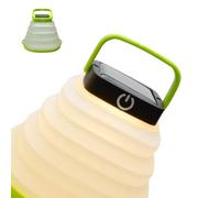 Lampe de Camping Pliable Solaire USB, 6 LED, Compacte pour Randonnée | Éclairage Portatif Extérieur Vert en ABS, Indice Ip67, Poignée Antidérapante, pour Tentes, Branches et Bivouacs