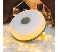 Lampe de camping portable multifonctionnelle, 2023 nouvelle atmosphère rétractable, guirlande lumineuse de camping, éclairage étoilé rechargeable pour tente extérieure, lumière LED pour urgence,