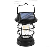 Lampe de camping rechargeable avec panneau solaire, 16 + 4 perles LED, détecteur de mouvement, quatre niveaux de luminosité, charge rapide de type C, éclairage extérieur longue distance (A)