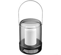 Lampe de camping rechargeable avec panneau solaire, 16 + 4 perles LED, détecteur de mouvement, quatre niveaux de luminosité, charge rapide de type C, éclairage extérieur longue distance (F)