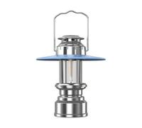Lampe de Camping Rechargeable Lanterne Éclairage Portable Lumière Extérieure Veilleuse avec Intensité Ajustable Suspendable en et PC Adaptée aux Bivouacs Randonnée Plage Jardin Pannes 11x11x18cm