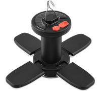 Lampe de camping solaire avec sortie USB Lampe suspendue pliable à 4 lames Lampe de tente extérieure avec crochet Lampe d'urgence Lampe d'étalage de nuit 6 modes d'éclairage