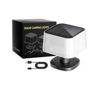 Lampe De Camping Solaire - Lampe De Table Extérieure Portable Extensible Avec Projecteur COB Solaire USB À Double Charge 1200 MAh | Ambiance Réglable, Lampе De Lecture De Nuit D'urgence Pour Patio Cam