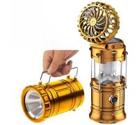 Lampe De Camping Solaire Multifonctionnelle À La Ligne D'extension Avec Une Lampe De Tête Dorée Pour Tente Et Fanatique 5806 En Gros