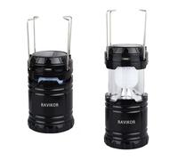 Lampe de camping solaire - RAVIKOR - Conception pliable - Éclairage LED haute luminosité - Charge en 3 modes - Modèle à suspendre