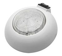 Lampe de camping - Spot LED ultra fin pour intérieur de camping-car blanc et bleu avec interrupteur marche/arrêt - Pour fourgonnette, maison, bateau, 12 V CC