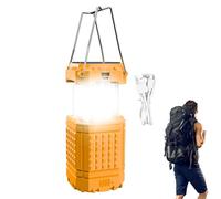 Lampe de Camping USB | À suspendre avec une manivelle | Lampe Solaire de Camping avec Recharge USB - Pour barbecue, réparation automobile, randonnée, pêche, escalade, jardin, cour,