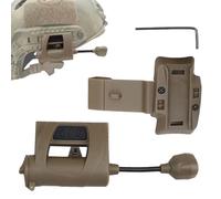 Lampe De Casque Tactique - 4 Couleurs LED IR Infrarouge, Signal Serpentin | Lampe Frontale De Sécurité Ďe Survie | Ļampe D'identification Pour Vélo Moto Scooter, Pêche Randonnée Camping Équipement Đe