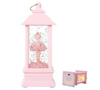 Lampe de chambre à coucher Ballerine - Lampe de chevet gracieuse, luminaire de batterie portable | Ballerina Room Accent, thème de ballet de pépinière, décoration douce et chaude, art de bureau pour