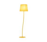 Lampe de chambre d'enfant Jaune 150 cm bas Tissu Métal E27 Interrupteur à pied PARKER Lampadaire Chambre d'enfant Lampadaire