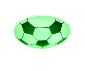 Lampe de chambre d'enfant Plafonnier Lampe de chambre à coucher Football, métal verre noir blanc, dimmable Smart, RGB LED 8,5W 806Lm 2700-6500K, D 30 cm
