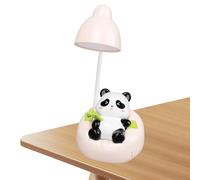 Lampe de chambre d'enfant | Veilleuse panda | Lampe de bureau panda | Lampe de bureau LED | Lampe de lecture à intensité variable | Lampe de chevet rechargeable avec tiroir 3 modes d'éclairage pour