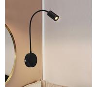 Lampe de Chambre Lit Applique Murale Noir LED Éclairage Lecture Spot Souple