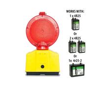 Lampe de chantier - VELAMP - DOUBLE BLINK ROAD - LED - 4000 lumens - Rouge