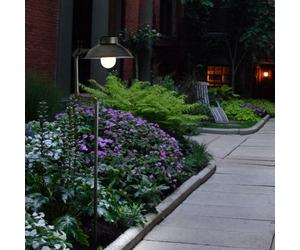 Lampe de chemin de lumière solaire éclairage extérieur décoration de jardin industrielle Lampe de jardin LED avec piquet, noir antique, durée de combustion environ 8 heures, H 153,5 cm