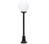 Lampe De Chemin Extérieure 77Cm Boule Abat-Jour E27 Noir Blanc Jardin Entrée