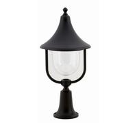 Lampe De Cheminée Extérieure Noire 57Cm IP43 E27 Rustique