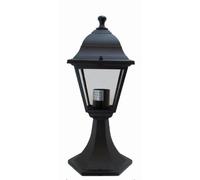 Lampe De Cheminée Noire Extérieure 38Cm Petite Rustique E27 IP44