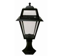Lampe De Cheminée Rustique IRSA Noire 63Cm IP44 E27 Lampe D'extérieur