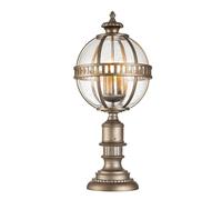 Lampe De Cheminée Vintage 69,6Cm De Haut IP44 En Bronze 3X E14 Jardin