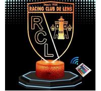 Lampe de Chevet 3D LED - RC Lens - Multicolore - Tactile - Télécommande - Cable USB