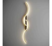 Lampe De Chevet À 3 Modes De Couleur, Applique Murale À Bande Métallique Avec Abat-Jour En Acrylique, Lumière D'ambiance De Chambre À Coucher À LED Moderne, Luminaire Décoratif De Salon Simple,120cm