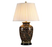 Lampe de Chevet Accumulateur Luminaire Table Céramique Rayonne Vert Gris Glaçure