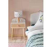 Lampe de chevet bois PAPILLON blanc TU