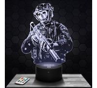 Lampe de chevet COD MW2 Simon Ghost Riley décoration chambre garçon Gaming Gamer Jeux video Idée cadeau COD MW2 Simon Ghost Riley idée cadeau veilleuse deco bureau. Idée Cadeau adolescent original TOP