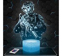 Lampe de chevet COD MW2 Simon Ghost Riley décoration chambre garçon Gaming Gamer Jeux video Idée cadeau COD MW2 Simon Ghost Riley idée cadeau veilleuse deco bureau. Idée Cadeau adolescent original TOP