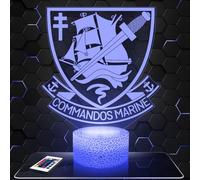 Lampe de chevet Commando Marine décoration Soldat Militaire Marine Para Infanterie. Idée cadeau homme objet Commando Marine veilleuse adulte déco chambre. Idee cadeau noel homme original TOP