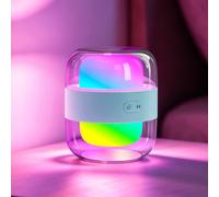 Lampe de Chevet Dimmable - 2000mAh 3000K 4000K 6500K & RGB Lampe de Table avec Changement de Couleur & Luminosité Réglables - Veilleuse pour Enfants Rechargeable pour Chambre à Coucher Salon | Bleu