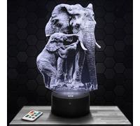 Lampe de chevet Eléphanteau décoration Bebe Elephant Animal Sauvage Afrique Idée cadeau homme femme objet Eléphanteau veilleuse adulte déco chambre. Idee cadeau noel homme femme original TOP