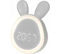 Lampe de chevet Hare LED blanche avec réveil et minuterie pour la chambre d'enfant de Mary MW20531