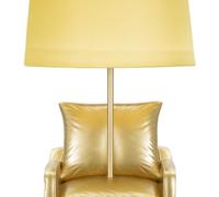LAMPE DE CHEVET JAUNE MIDCENTURY