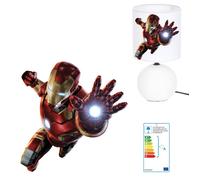 Lampe de Chevet - KIKOUCAT - Iron Man - Personnalisable - Céramique - Design Contemporain