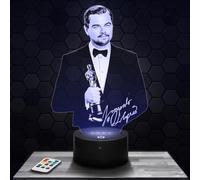 Lampe de chevet L. Dicaprio décoration Acteur. Idée cadeau homme femme objet L. Dicaprio veilleuse adulte déco chambre. Idee cadeau noel homme femme original