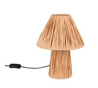 Lampe de chevet Lampe de table papier brun Lampe de table 2 flammes Lampe de chambre à coucher Lampe de lecture, 2x E14, DxH 24 x 31 cm
