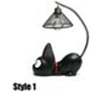 Lampe de Chevet LED Chat Lampe Créative 5W Décoration Lumière Blanc Résine Métal YONIS Blanc G