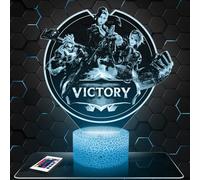 Lampe de chevet LED décorative LOL Arcane Victory Caitlyn idee cadeau pour ado, accessoire LOL Arcane Victory Caitlyn Gaming Gamer Jeux video Chambre d'ado garçon deco bureau idée cadeau noel ado TOP