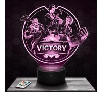 Lampe de chevet LED décorative LOL Arcane Victory Caitlyn idee cadeau pour ado, accessoire LOL Arcane Victory Caitlyn Gaming Gamer Jeux video Chambre d'ado garçon deco bureau idée cadeau noel ado TOP