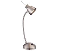 Lampe de chevet LED Lampe de chevet Flexo Eclairage de bureau nickel mat Globo 2474L
