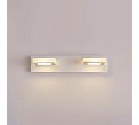 Lampe de Chevet Led Pour Salle Den, Miroir Réglable Avec Lampe Avant, Lampes Murales Pour Miroir de Toilette, Éclairage Pour Cadre de Maquillage Et Miroir de Toilette/6000K/2-Light