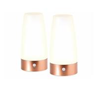 Lampe de chevet - Lunartec - Lot de 2 - LED - Détecteur de mouvement - Blanc