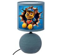 Lampe de chevet - Pat Patrouille - Boule - Bleu clair - Coton - 40W - E14