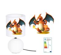 LAMPE DE CHEVET POKEMON 7 CRÉATION KIKOUCAT MADE IN FRANCE PIED EN CÉRAMIQUE PERSONNALISABLE AVEC PRÉNOM ou pas