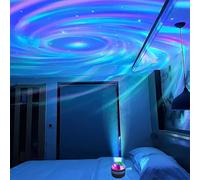 Lampe de chevet projecteur d'étoiles pour chambre à coucher, projecteur de galaxie noire, lampe DMX son actif, veilleuse 7 modes pour décoration de chambre d'enfant